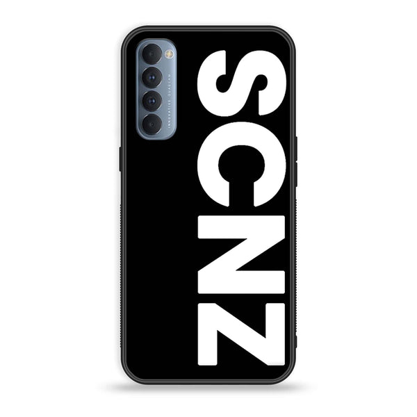 Oppo Reno 4 Pro 4G - SCNZ - Premium Printed Glass soft Bumper Shock Proof Case