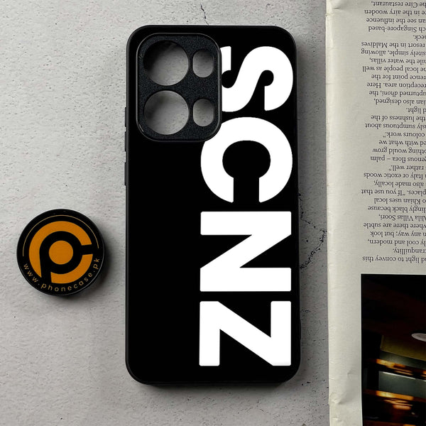 Oppo Reno 13 Pro - SCNZ - Premium Metal Printed Soft Bumper Shockproof Case