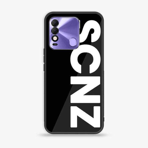 Tecno Spark 8 - SCNZ - Premium Printed Glass soft Bumper Shock Proof Case