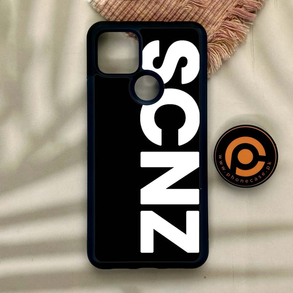 Google Pixel 4a 5G - Scnz - Premium Metal Printed Soft Bumper Shock Proof Case