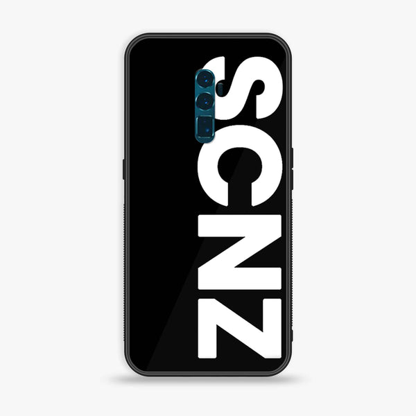 OPPO Reno 10x Zoom - SCNZ - Premium Printed Glass soft Bumper Shock Proof Case