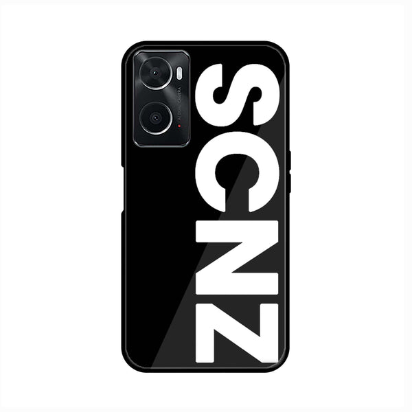 oppo A96 - SCNZ - Premium Printed Glass soft Bumper Shock Proof Case
