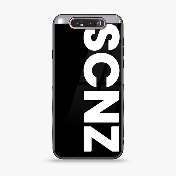 Samsung Galaxy A80 - SCNZ - Premium Printed Glass soft Bumper shock Proof Case CS-20213