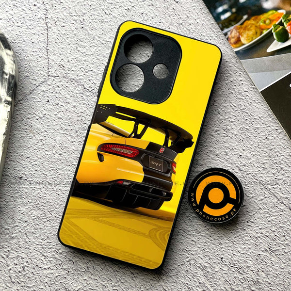 Oppo A5i - Sakura Racing Car - Premium Printed Metal soft Bumper shock Proof Case
