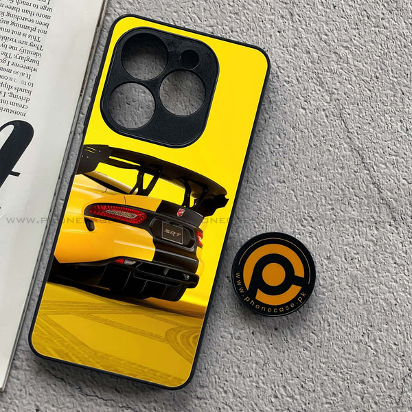 Realme C61 - Sakura Racing Car - Premium Metal Printed soft Bumper shock Proof Case