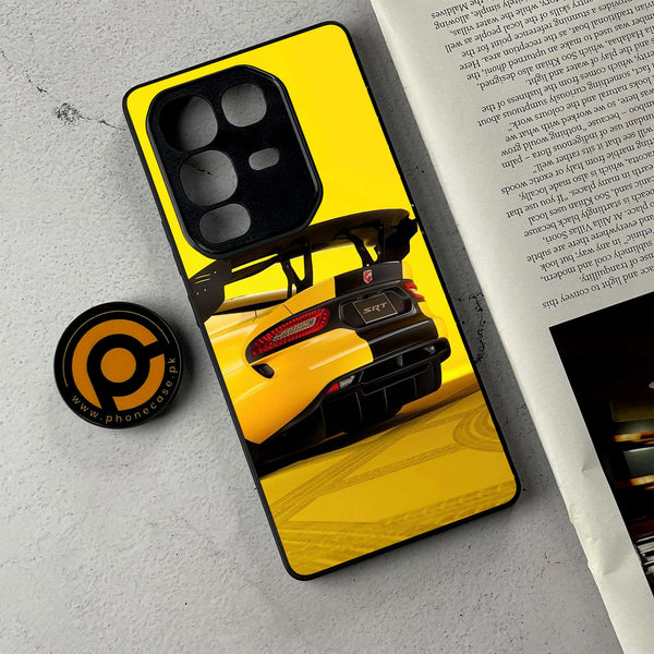 Infinix Note 50 Pro - Sakura Racing Car - Premium Metal Printed Soft Bumper Shockproof Case