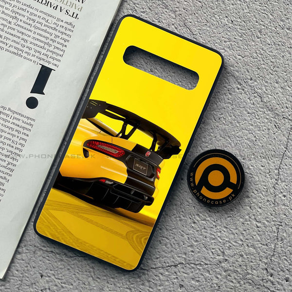 Samsung Galaxy S10 5G - Sakura Racing Car - Premium Printed Glass soft Bumper Shock Proof Case
