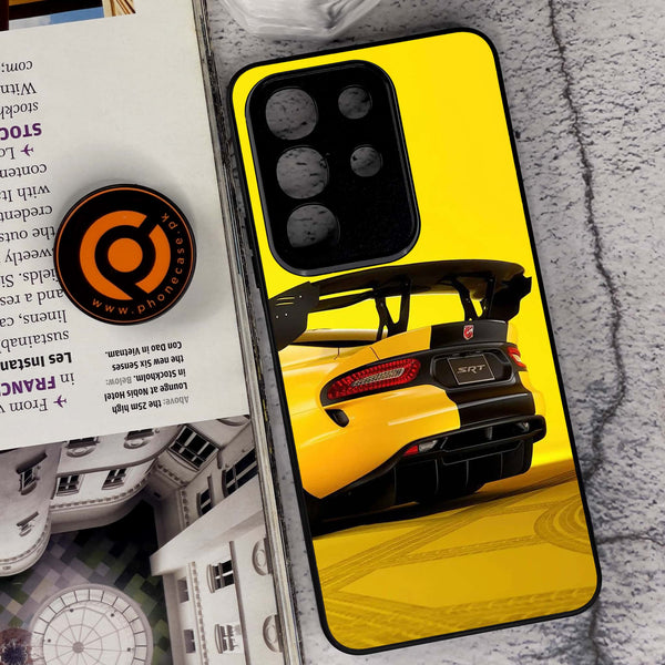 Vivo Y29 4G - Sakura Racing Car - Premium Metal Printed soft Bumper Shock Proof Case