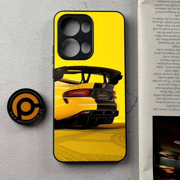 Oppo Reno 13 Pro - Sakura Racing Car  - Premium Metal Printed Soft Bumper Shockproof Case