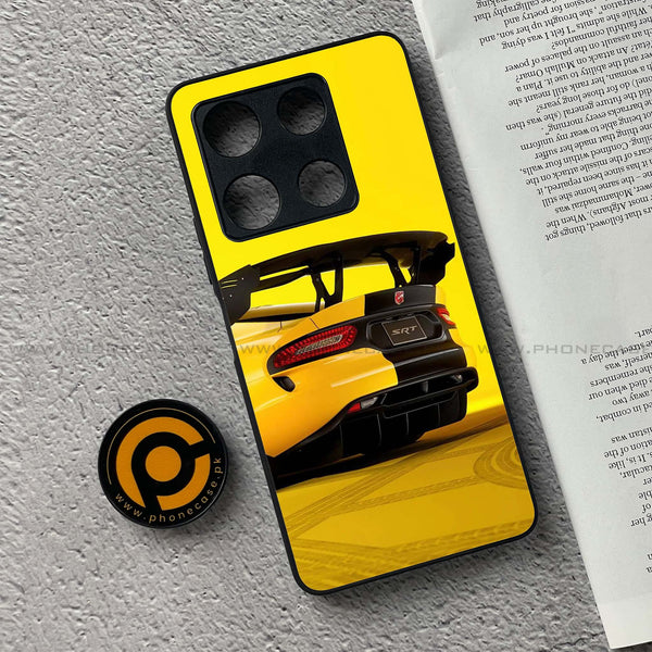 Infinix Note 30 Pro - Sakura Racing Car - Premium Metal Printed soft Bumper shock Proof Case
