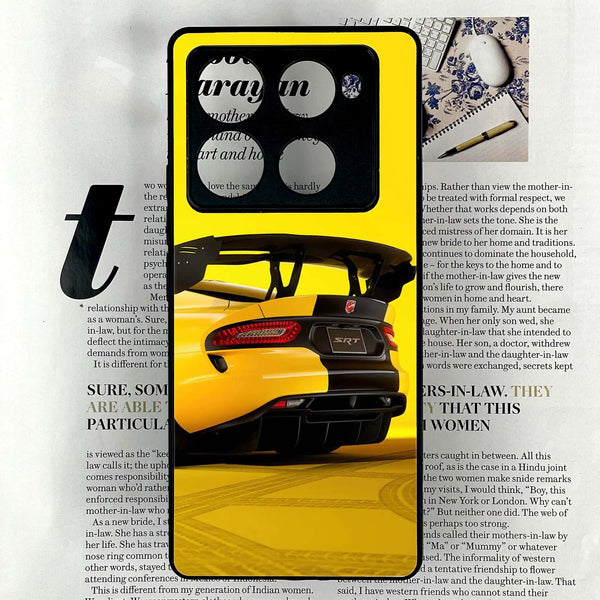 Infinix Note 40 Pro Plus - Sakura Racing Car - Premium Metal Printed soft Bumper shock Proof Case