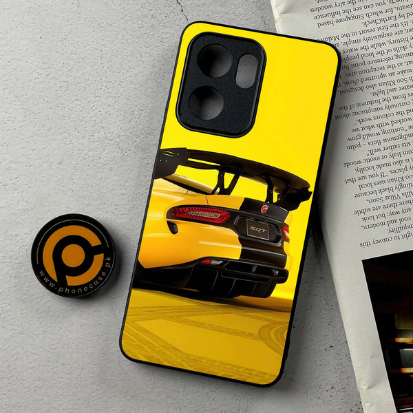 Oppo A5x -  Sakura Racing Car - Premium Metal Printed Soft Bumper Shockproof Case