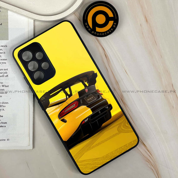 Samsung Galaxy A13 - Sakura Racing Car - Premium Printed Glass soft Bumper Sock Proof Case