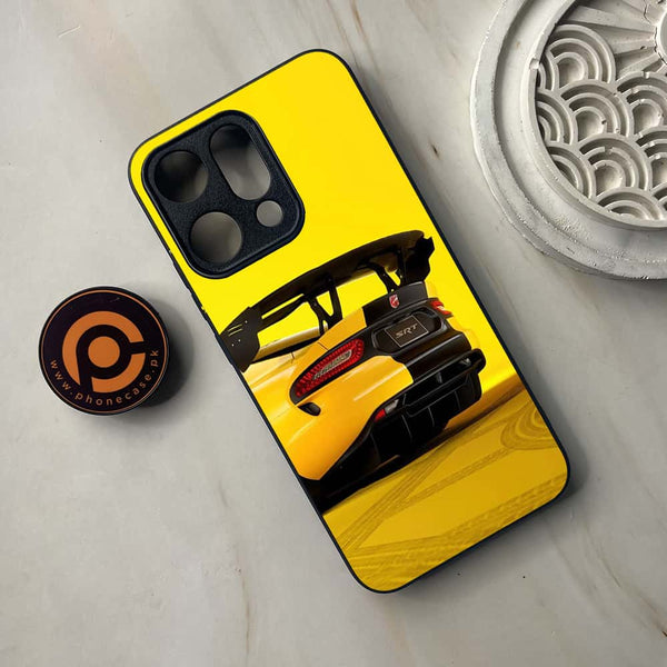Oppo Reno 14 5G - Sakura Racing Car - Premium Metal Printed soft Bumper shock Proof Case