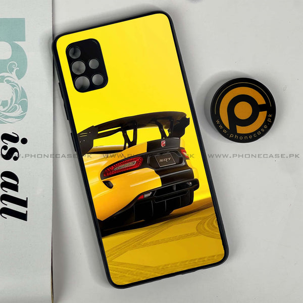 Samsung Galaxy A51 - Sakura Racing Car - Premium Printed Glass soft Bumper Shock Proof Case