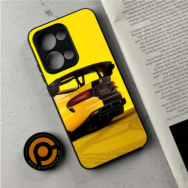 Oppo Reno 13 - Sakura Racing Car - Premium Metal Printed Soft Bumper Shockproof Case