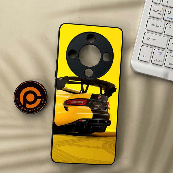 Honor x9b 5G - Sakura Racing Car - Premium Metal Printed soft Bumper shock Proof Case