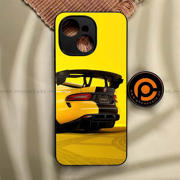 Tecno Spark 40C - Sakura Racing Car - Premium Metal Printed soft Bumper shock Proof Case