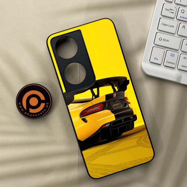 Honor x7b - Sakura Racing Car - Premium Metal Printed soft Bumper shock Proof Case