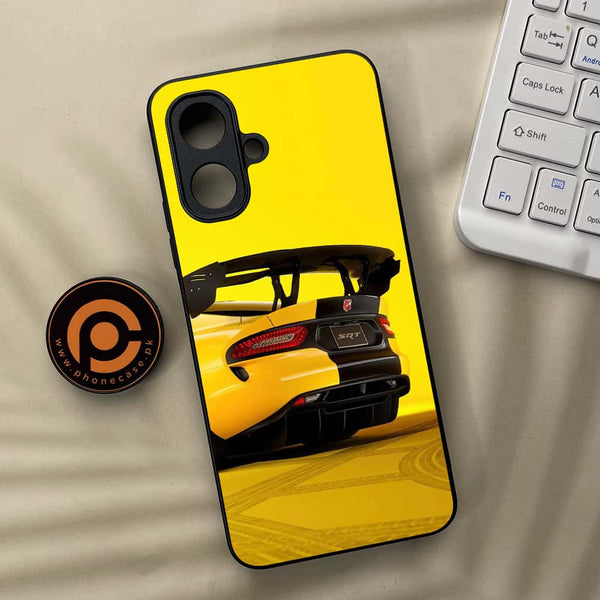 Tecno Spark Go 2 - Sakura Racing Car - Premium Metal Printed soft Bumper Shock Proof Case