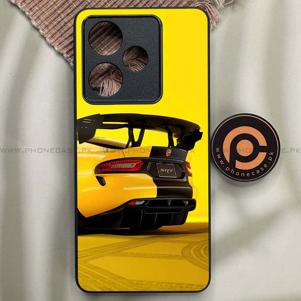 Realme GT 7 - Sakura Racing Car - Premium Metal Printed soft Bumper shock Proof Case