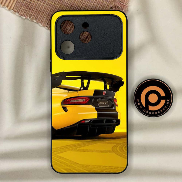 Tecno Spark 40 - Sakura Racing Car - Premium Metal Printed soft Bumper shock Proof Case