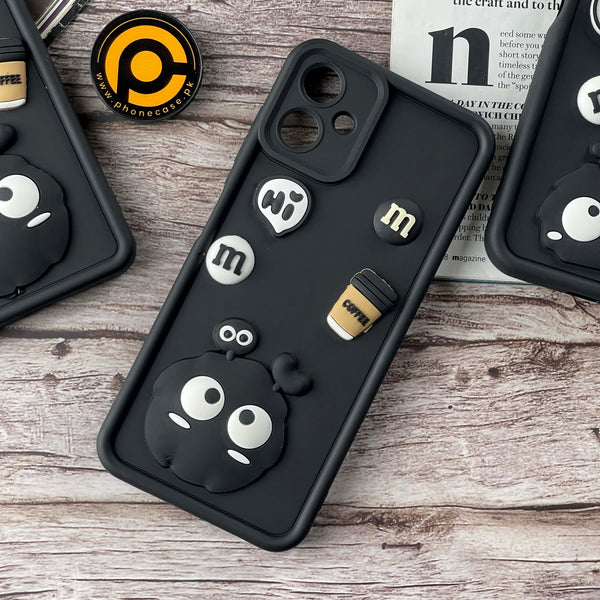 Samsung Galaxy A06 Cute 3D Briquette m&m icons Liquid silicon Case