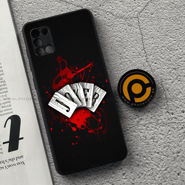 Samsung Galaxy A31 - Joker black art - Premium Printed Glass soft Bumper shock Proof Case  CS-33746