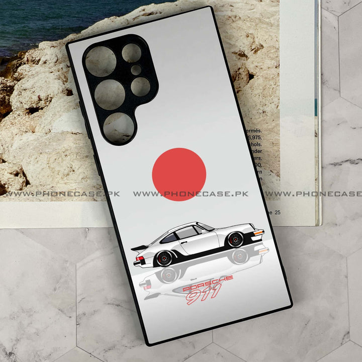 Samsung Galaxy S24 Ultra -  Speed Icon Porsche 911  - Premium Metal Printed soft Bumper shock Proof Case
