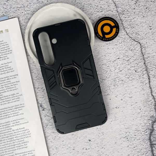Galaxy S24 FE Upgraded Ironman With Holding Ring and KickStand Hybrid Shock Proof Case