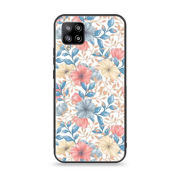 Samsung Galaxy A42 - Seamless Flower - Premium Printed Glass soft Bumper Shock Proof Case