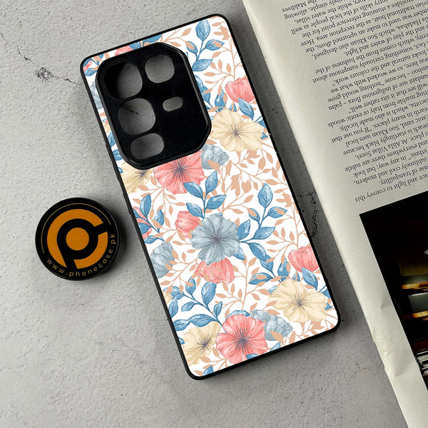 Infinix Note 50 Pro - Seamless Flower - Premium Metal Printed Soft Bumper Shockproof Case CS-33521
