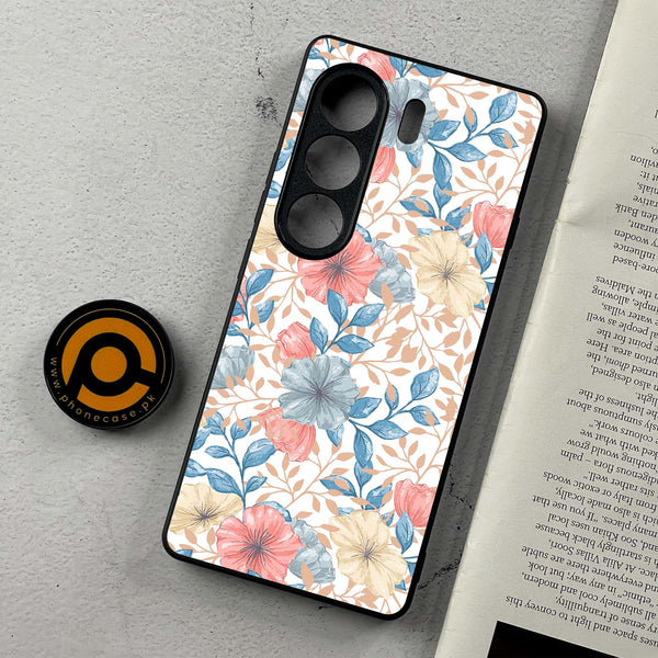 Tecno Camon 40 - Seamless Flower - Premium Metal Printed Soft Bumper Shockproof Case