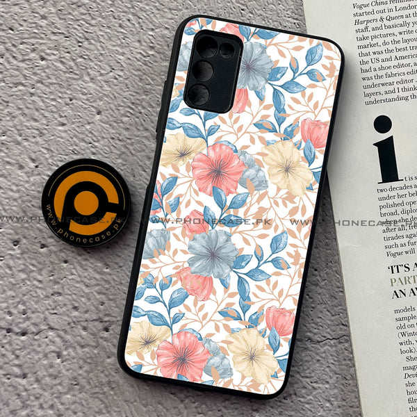 Samsung Galaxy A02s - Seamless Flower - Premium Printed Metal Case