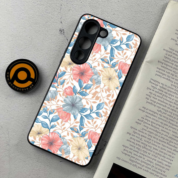 Vivo Y04 - Seamless Flower - Premium Metal Printed soft Bumper shock Proof Case