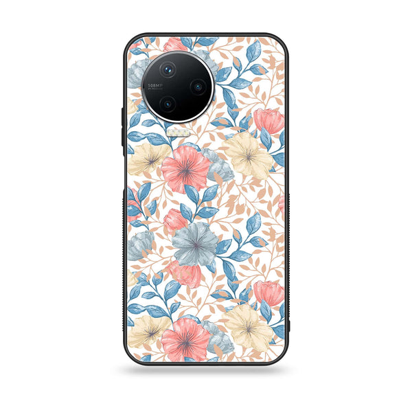 Infinix Note 12 Pro - Seamless Flower - Premium Printed Glass soft Bumper Shock Proof Case