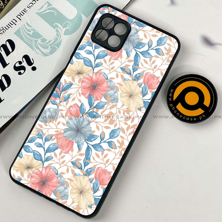Samsung Galaxy A22 5G -   Seamless Flower - Premium Printed Metal soft Bumper shock Proof Case