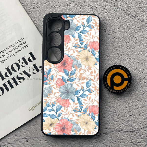 Vivo Y200 4G - Seamless Flower - Premium Metal Printed soft Bumper Shock Proof Case