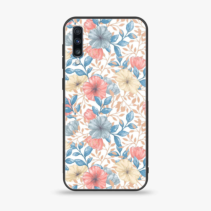 Samsung Galaxy A70 - Seamless Flower - Premium Printed Glass Case