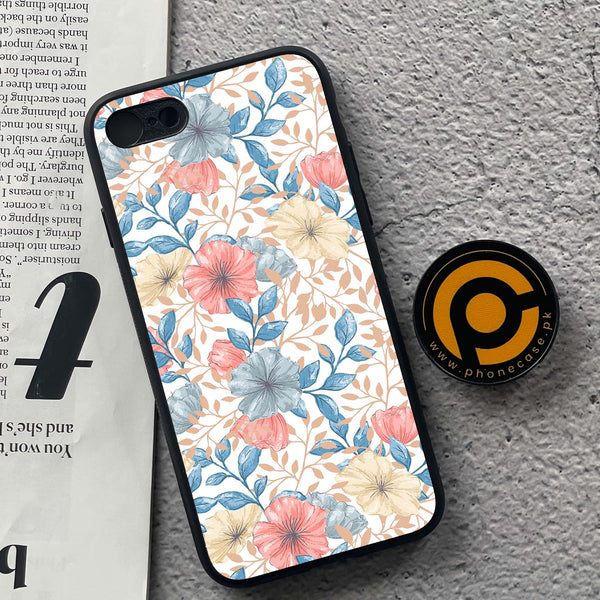 iPhone 7/8 - Seamless Flower - Premium Metal  Printed soft Bumper shock Proof Case