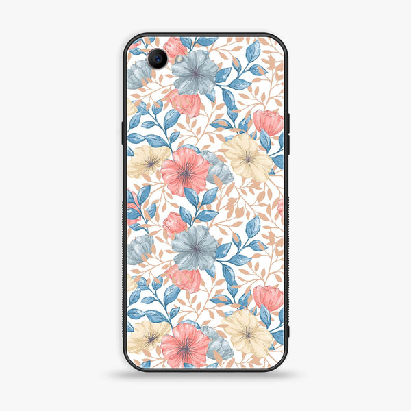 Oppo F7 Youth - Seamless Flower - Premium Printed Glass soft Bumper shock Proof Case