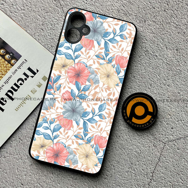 Samsung Galaxy A05 - Seamless Flower - Premium Metal Printed soft Bumper shock Proof Case