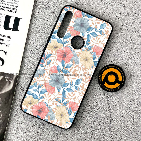 Huawei Y9 Prime (2019) - Seamless Flower - Premium Printed Glass soft Bumper Shock Proof Case