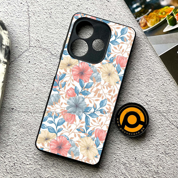 Oppo A5 Pro  - Seamless Flower - Premium Printed Metal soft Bumper shock Proof Case