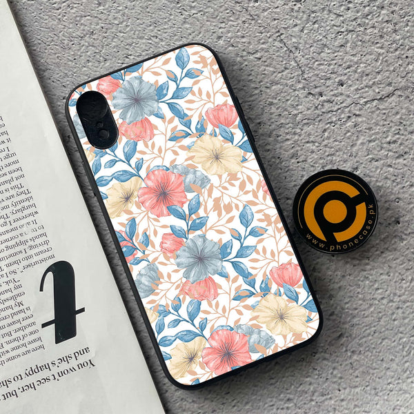 iPhone XR - Seamless Flower - Premium Metal Printed soft Bumper shock Proof Case