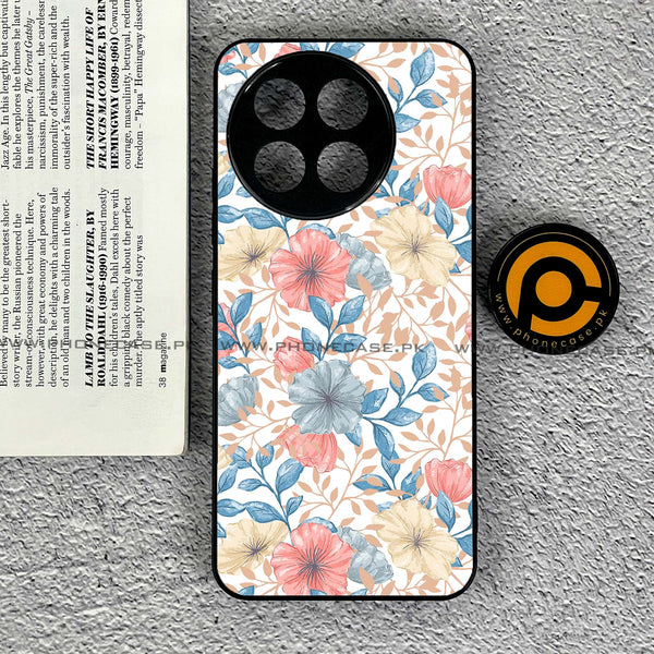 Tecno Spark 30 Pro - Seamless Flower - Premium Printed Metal soft Bumper shock Proof Case