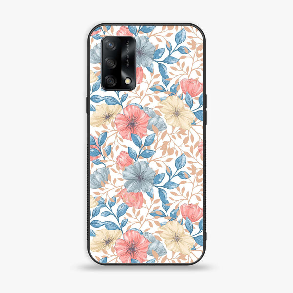 Oppo F19s - Seamless Flower - Premium Metal Printed soft Bumper shock Proof Case