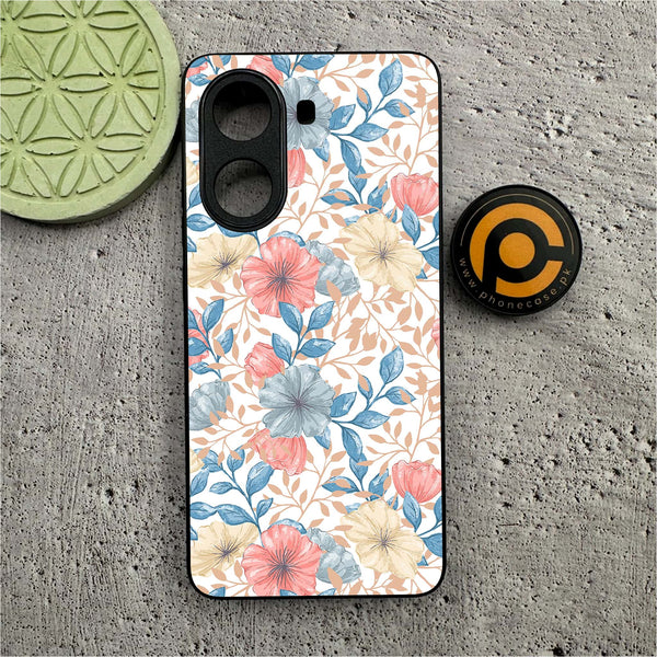 Xiaomi Poco X7 Pro 5G - Seamless Flower -  Premium Printed Metal soft Bumper shock Proof Case