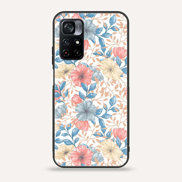 Xiaomi Poco M4 Pro 5G - Seamless Flower -  Premium Printed Metal soft Bumper shock Proof Case