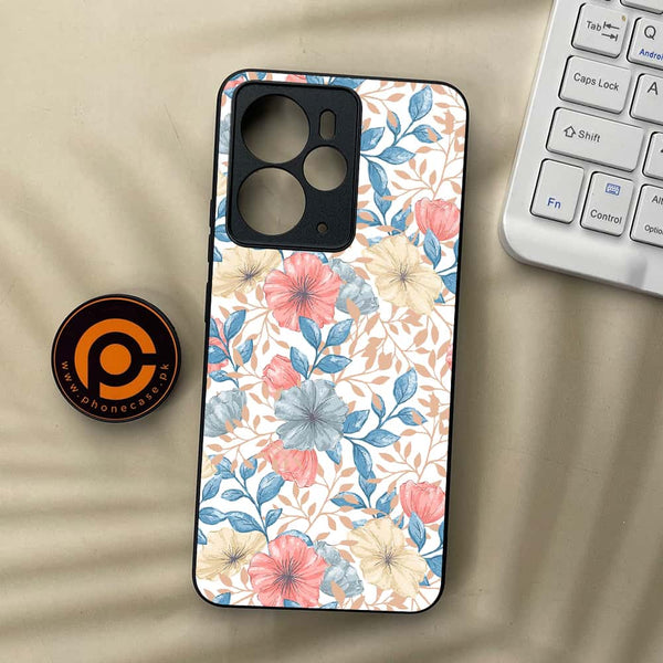 Realme 14T 5G - Seamless Flower- Premium Metal Printed soft Bumper Shock Proof Case